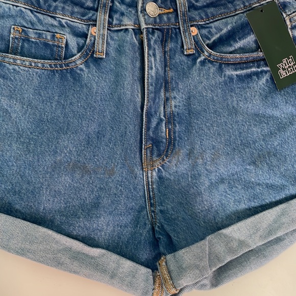 wild fable Shorts Womens Superhigh Rise Rolled Cuff Mom Jean Shorts